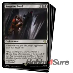 Sanguine Bond X4 M/NM MTG The Lord Of The Rings: Tales Of Middle-earth Commander - Image 1