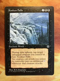 MTG Koskun Falls Homelands Lightly Played Condition Black Vintage!!! - Image 1