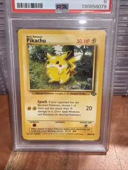 1999 Pokemon Jungle Pikachu #60/64 PSA 8 - Image 2