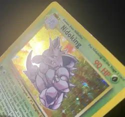 Nidoking 011/102 Base Set Holo *DAMAGED* Pokemon Card - Image 3