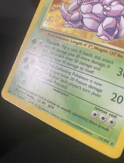 Nidoking 011/102 Base Set Holo *DAMAGED* Pokemon Card - Image 5