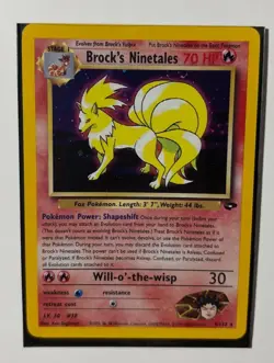 Pokemon Brock's Ninetales 3/132 Holo Rare Gym Challenge - Image 1