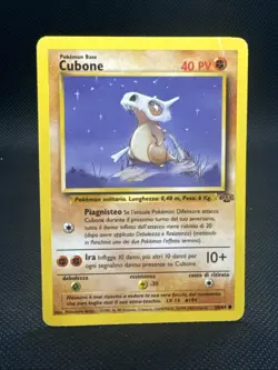 Cubone 50/64 Jungle Regular Pokemon TCG Damaged - Image 1
