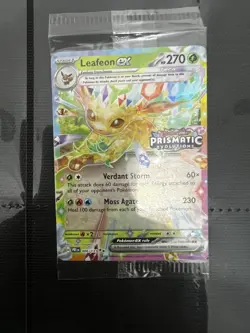 Pokemon TCG Leafeon EX Prismatic Evolutions Stamp 006/131 Stamped SEALED - Image 1