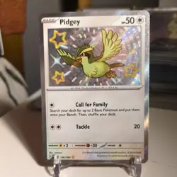 Pokemon Tcg - Pidgey 196/091 Scarlet & Violet Paldean Fates - LP English - Image 1