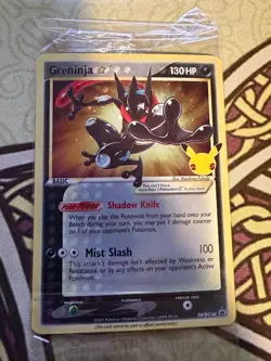 Greninja Gold Star SWSH144 Pokemon Celebrations Black Star Promo SEALED - Image 3