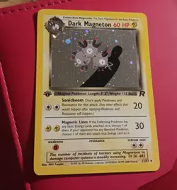 Pokemon Dark Magneton TCG Holo 1st Edition 11/82 Team Rocket - Image 1