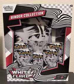 Pokemon Black Bolt and White Flare Lot Binder Collection Set of 2 NEW - Image 2