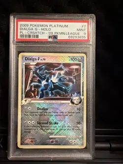 Pokemon TCG Dialga [G] Platinum #7 Holo Promo Promo PSA Mint 9 - Image 1