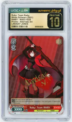 Weiss Schwarz CGC 10 Team Rwby Yang, Weiss, Ruby, Blake (Alt Art) PR Autographed - Image 4