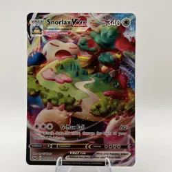 Pokemon Snorlax VMAX Ultra Rare Full Art Holo 142/202 Sword & Shield Card NM / M - Image 1