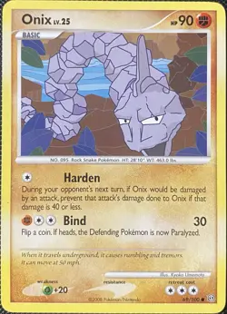 Onix 69/100 Stormfront Regular - Pokemon Card - Image 1