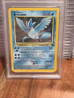 Articuno - Pokemon Fossil #2 - Holo - Near Mint PSA 7 - Image 4