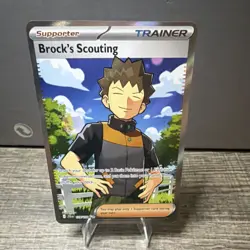Pokemon Brock's Scouting Ultra Rare Sv09: Journey Together Full Art Holo 179/159 - Image 1