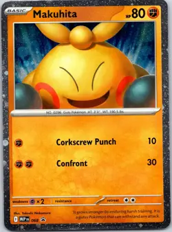 Pokemon Makuhita 068 MEP Perfect Order Cosmos Holofoil Promo NM - Image 1