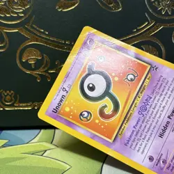 Pokemon: Unown J #38 Black Star Promo 2001 Vintage Non-holo HP - Image 3