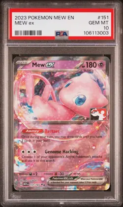 2024-25 POKEMON PLAY! 2023 Prize Pack Series 5 Stamped 151/165 MEW EX 💎PSA 10 - Image 1