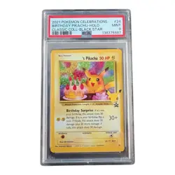 Pokemon: Birthday Pikachu Black Star Promo Celebrations (PSA Grade 9) - Image 1