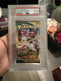 Pokemon PSA 10 GEM MINT Evolving Skies Booster Pack Sylveon - Image 1
