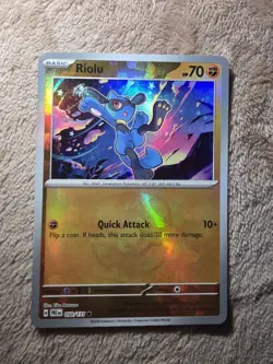 Riolu 050/131 Master Ball Pokemon Prismatic Evolutions - Image 1