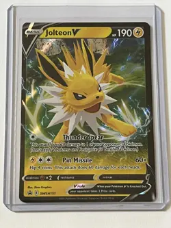Jolteon V SWSH151 Pokemon Sword & Shield TCG 2021 Near Mint Black Star Promo - Image 1