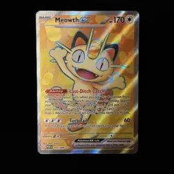 Meowth ex 107/088 Full Art Perfect Order Pokemon English Near Mint - Image 1
