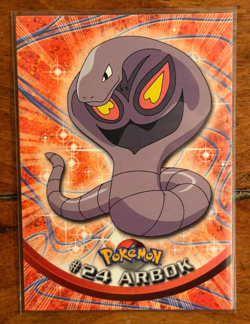 1999 Topps Pokemon Arbok #24 TV Animation Edition 1st Series Blue Logo - NM - Image 1