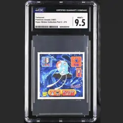 Tentacool cgc 9.5 Pokemon Amada (1997) Hyper Sticker Collection Part 2 - 275 - Image 1