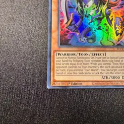 Yugioh! Toon Black Luster Soldier 1st Edition Ultra Rare TOCH-EN001 (NM) - Image 5