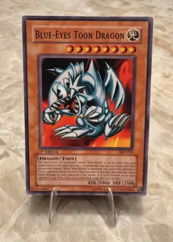Yu-Gi-Oh! Blue-Eyes Toon Dragon SDP-020 1996 TCG 1st EDITION NM - Image 1