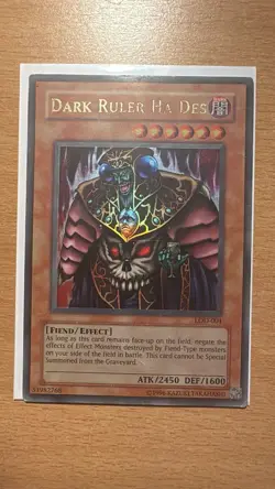 Yu-Gi-Oh! Dark Ruler Ha Des LOD-001 Ultra Rare Heavily Played English - Image 1