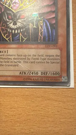 Yu-Gi-Oh! Dark Ruler Ha Des LOD-001 Ultra Rare Heavily Played English - Image 3