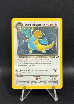 Pokemon Dark Dragonite Team Rocket Holo Rare Card 70 HP Stage 2 5/82 Unlimited - Image 1