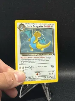 Pokemon Dark Dragonite Team Rocket Holo Rare Card 70 HP Stage 2 5/82 Unlimited - Image 2