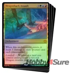 Foil Dragonback Assault X4 M/NM Magic: The Gathering MTG Tarkir: Dragonstorm - Image 1