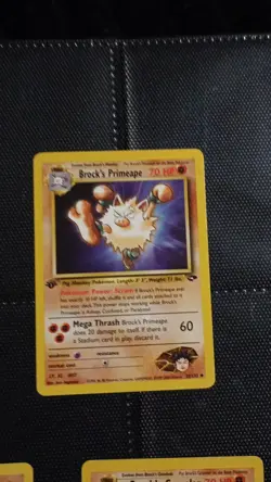 Pokemon Brock's Mankey, Primeape, Geodude, Graveler 1st Edition Gym Challenge - Image 4