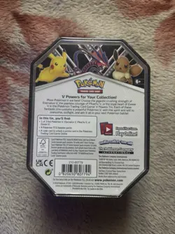 Pokemon Trading Card Game: Pikachu V Powers Tin 2021 4 Packs 820650807794 - Image 2