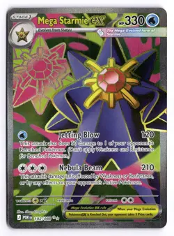 Pokemon Perfect Order Mega Starmie ex 102/088 Ultra Rare Holo - Image 1