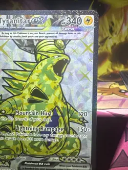 Tyranitar ex 211/197 ULTRA RARE HOLO Obsidian Flames Sv03 Pokemon Full Art NM - Image 2