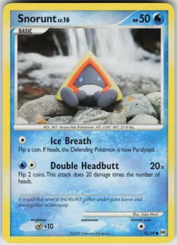 Pokemon Snorunt 75/99 Arceus Common NM - Image 1