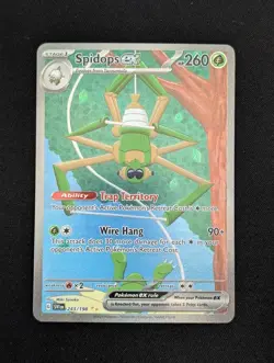 Spidops ex 243/198 Special Illustration Rare Scarlet & Violet Base Set Pokemon - Image 1