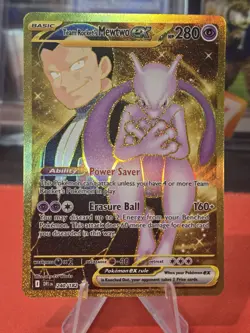 Pokemon Team Rocket's Mewtwo EX 240/172: Rare Holo EX 280 HP - Image 1