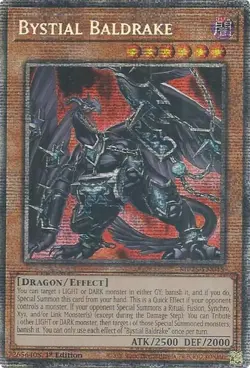 Yugioh! Bystial Baldrake - MP25-EN045 - Starlight Rare - 1st Edition Near Mint, - Image 1
