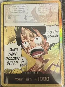 One Piece Gold DON!! OP15 ENGLISH Luffy Golden Bell - Adventure On Kamis Island - Image 1