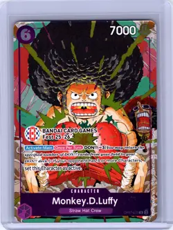 -One Piece Monkey D Luffy Afro OP07-073 Bandai Games Fest 25-26 Promo English-- - Image 1