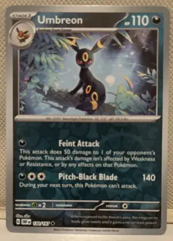 Umbreon 130/197 Reverse Holo OBF Obsidian Flames Pokemon Card - NM - Image 1