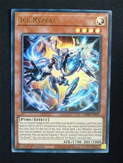 Ice Ryzeal CRBR Ultra Rare - 1st ed Yugioh Card #18Q - Image 1