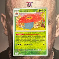 Pokemon 151 Vileplume 045/165 Reverse Holo Rare Card - Image 1