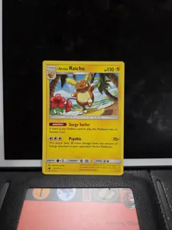 Pokemon Alolan Raichu Rare Card 31/111 110 HP Psychic Surge 2017 - Image 1