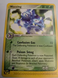 WEEZING 24/109 - Rare NON-HOLO - EX Ruby and Sapphire - Pokemon Card - Image 1